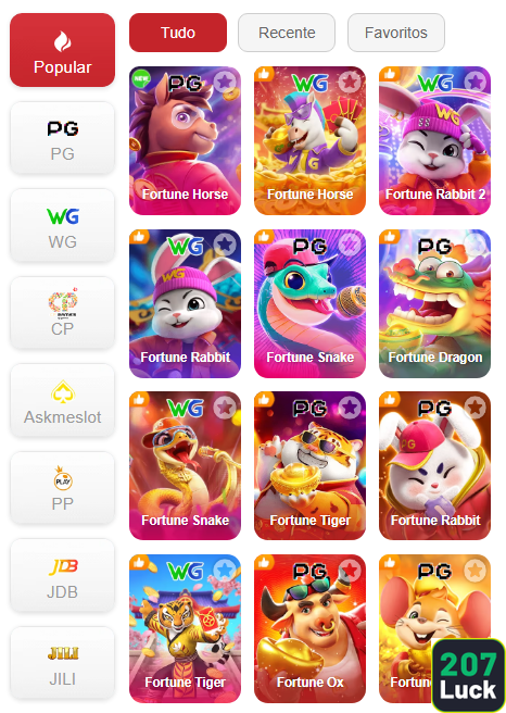 Experiência de Jogos 207luck.com